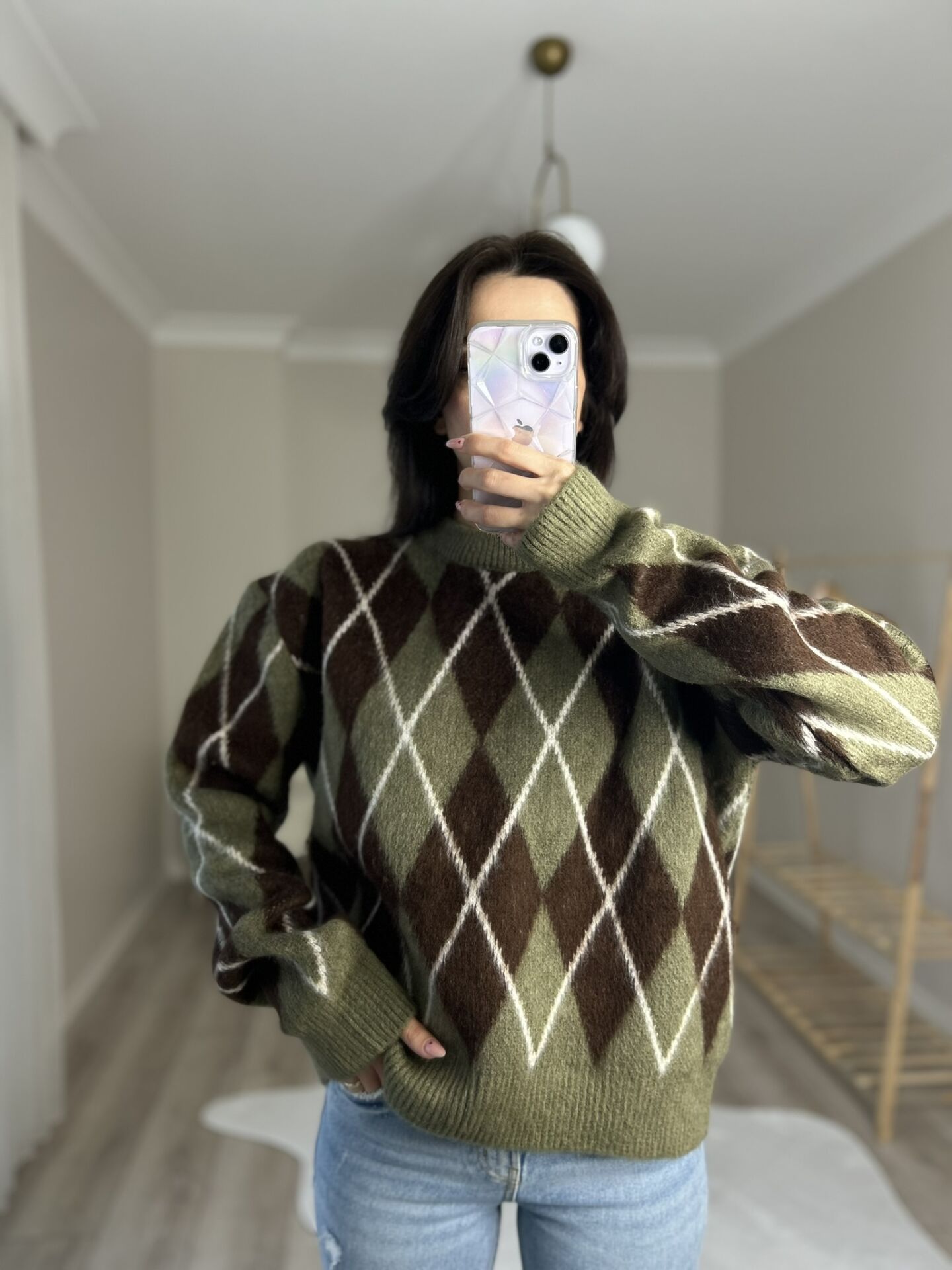 MOSSİ BAKLAVA DİLİMKİ KAZAK - YEŞİL