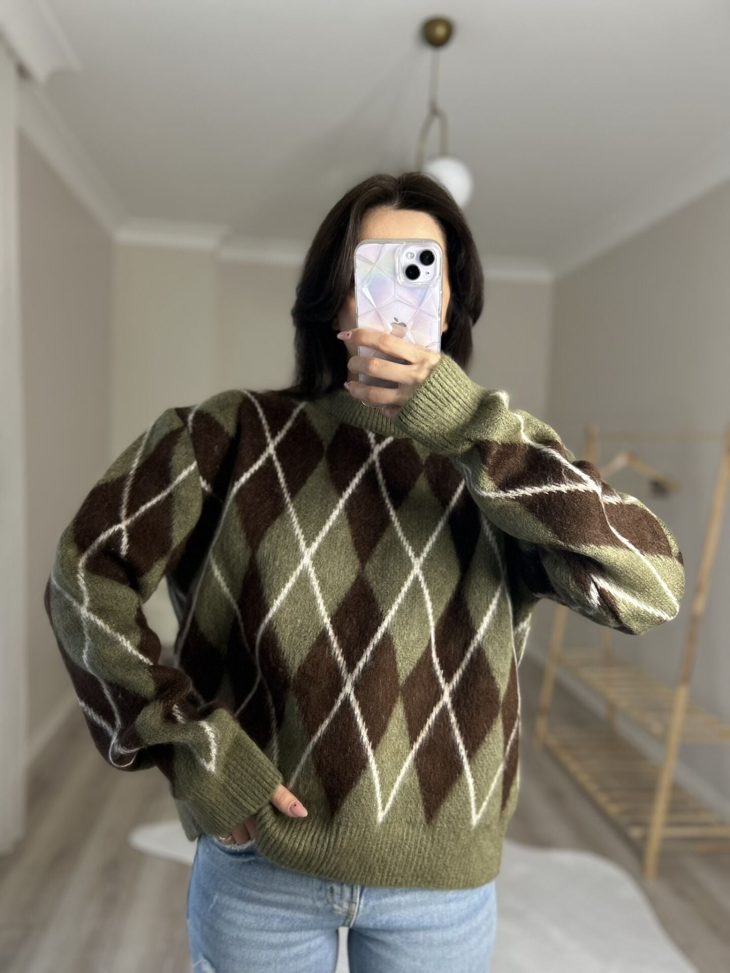 MOSSİ BAKLAVA DİLİMKİ KAZAK - YEŞİL