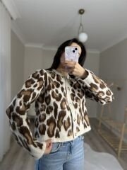 LEOPAR DESENLİ SAKALLI HIRKA