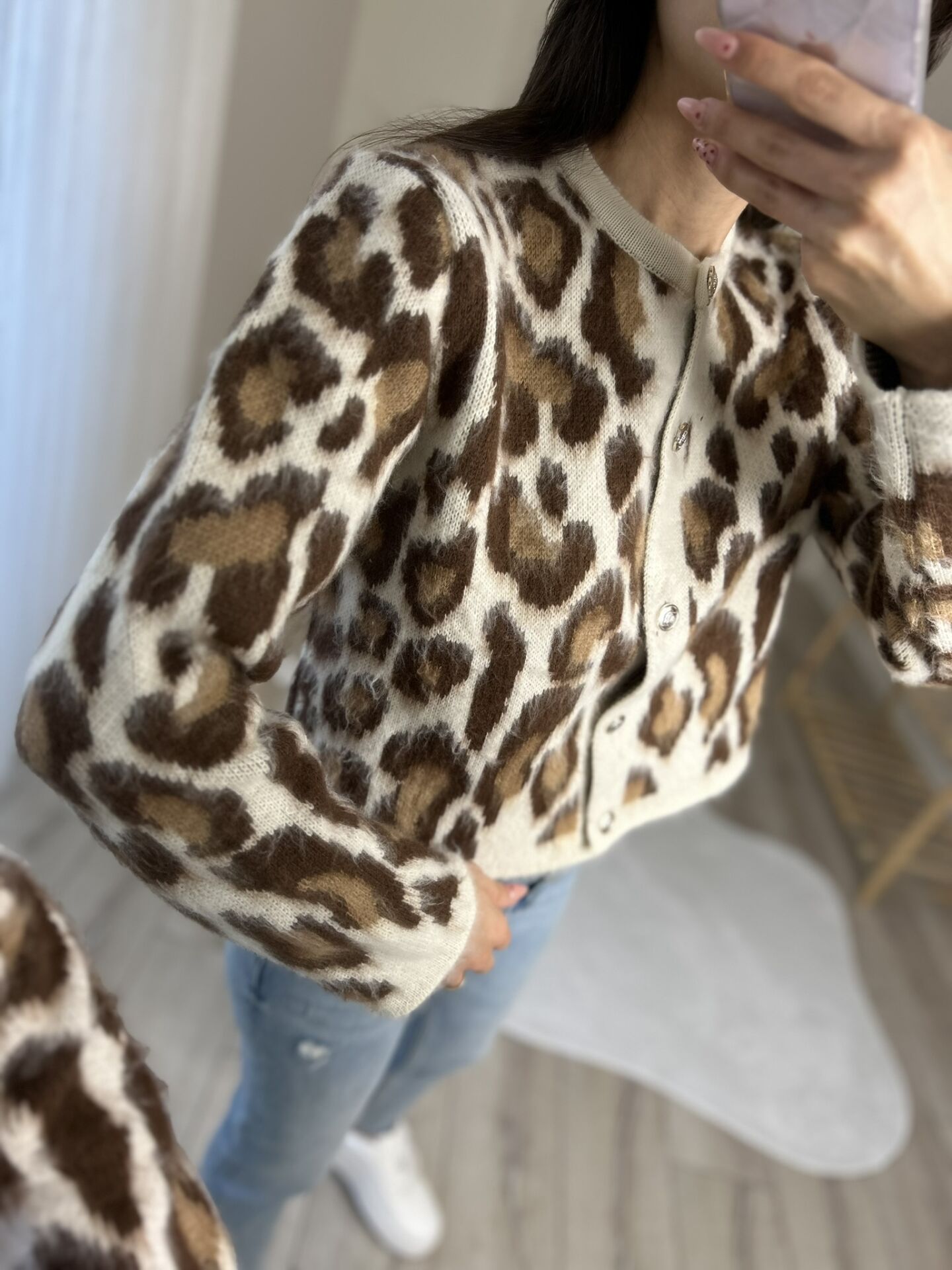 LEOPAR DESENLİ SAKALLI HIRKA