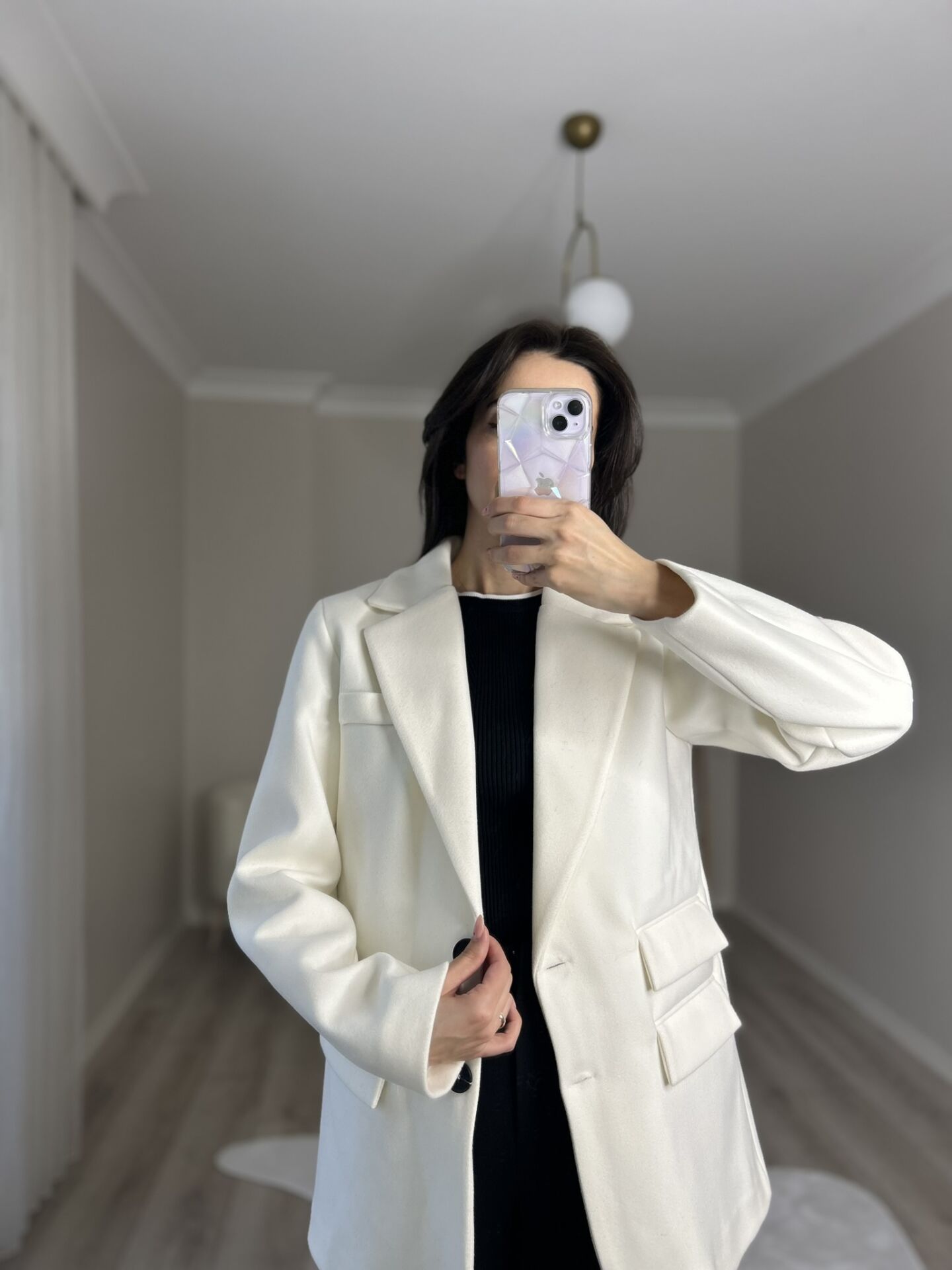 KAŞE KUMAŞ CEKET - EKRU