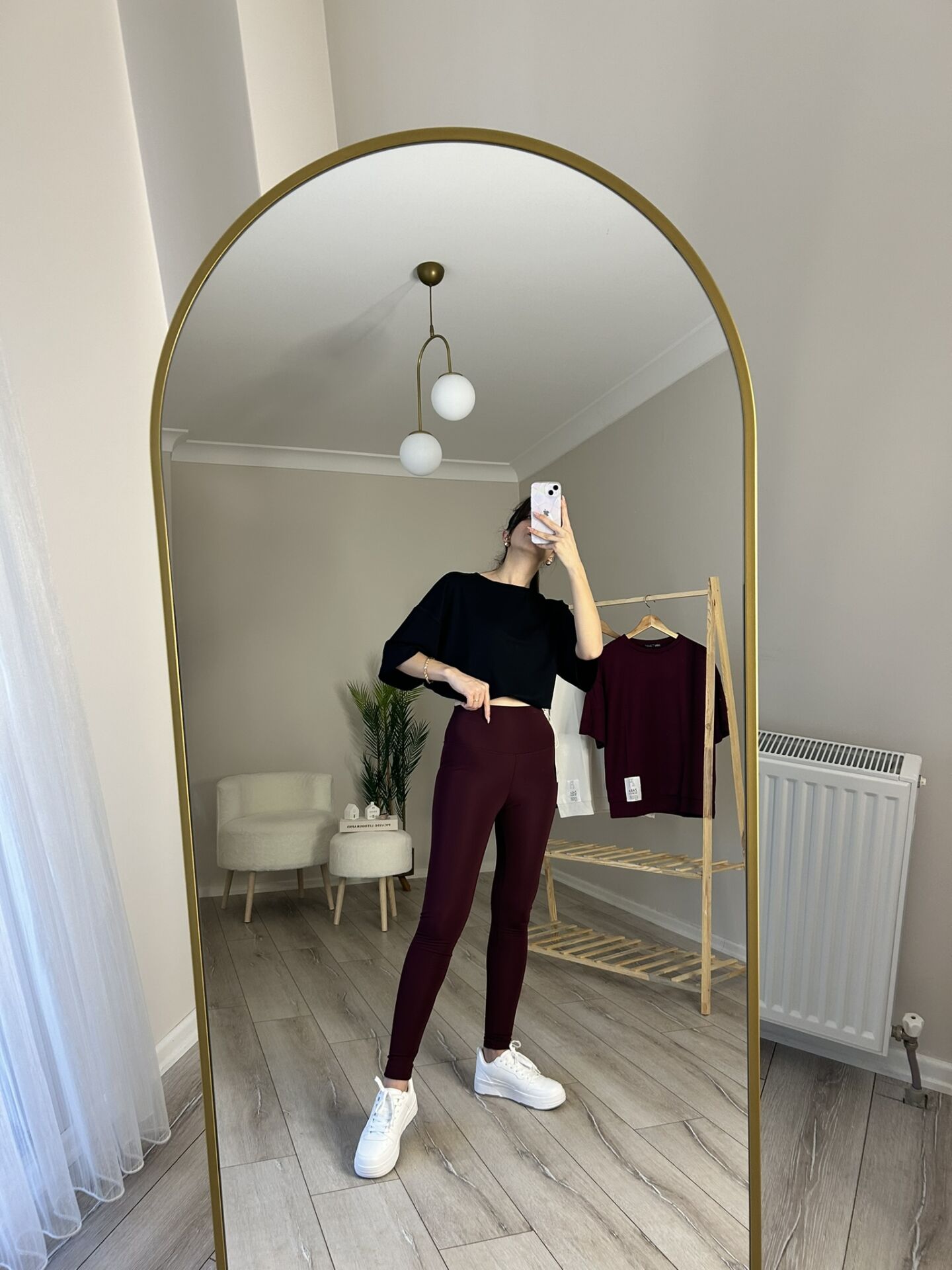 OYSH ŞARDONLU TAYT - BORDO