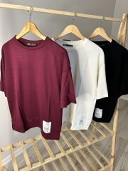 ZR ORJİNAL MUADİL OVERSİZE T-SHİRT - BORDO