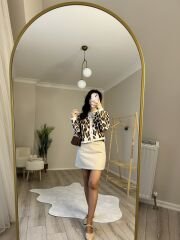 KIRÇILLI KAŞE ETEK - KREM