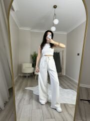 TENSEL PANTOLON - BEYAZ