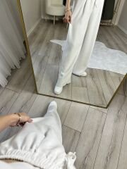 TENSEL PANTOLON - BEYAZ