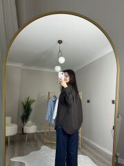 MOSSİ OVERSİZE GÖMLEK - ACI KAHVE