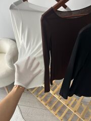 SİYAH KAŞMİR BLUZ