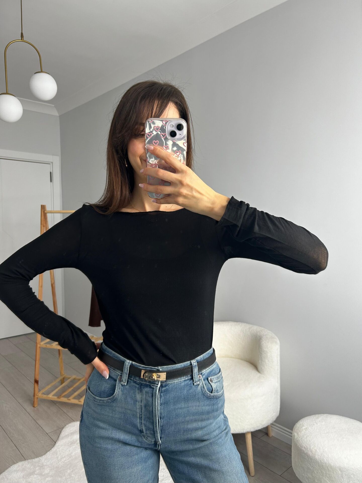 SİYAH KAŞMİR BLUZ