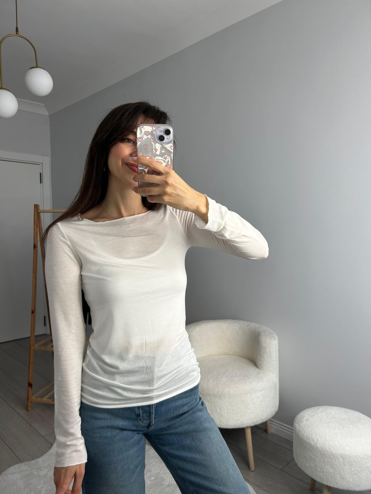 BEYAZ KAŞMİR BLUZ