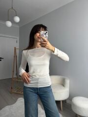BEYAZ KAŞMİR BLUZ