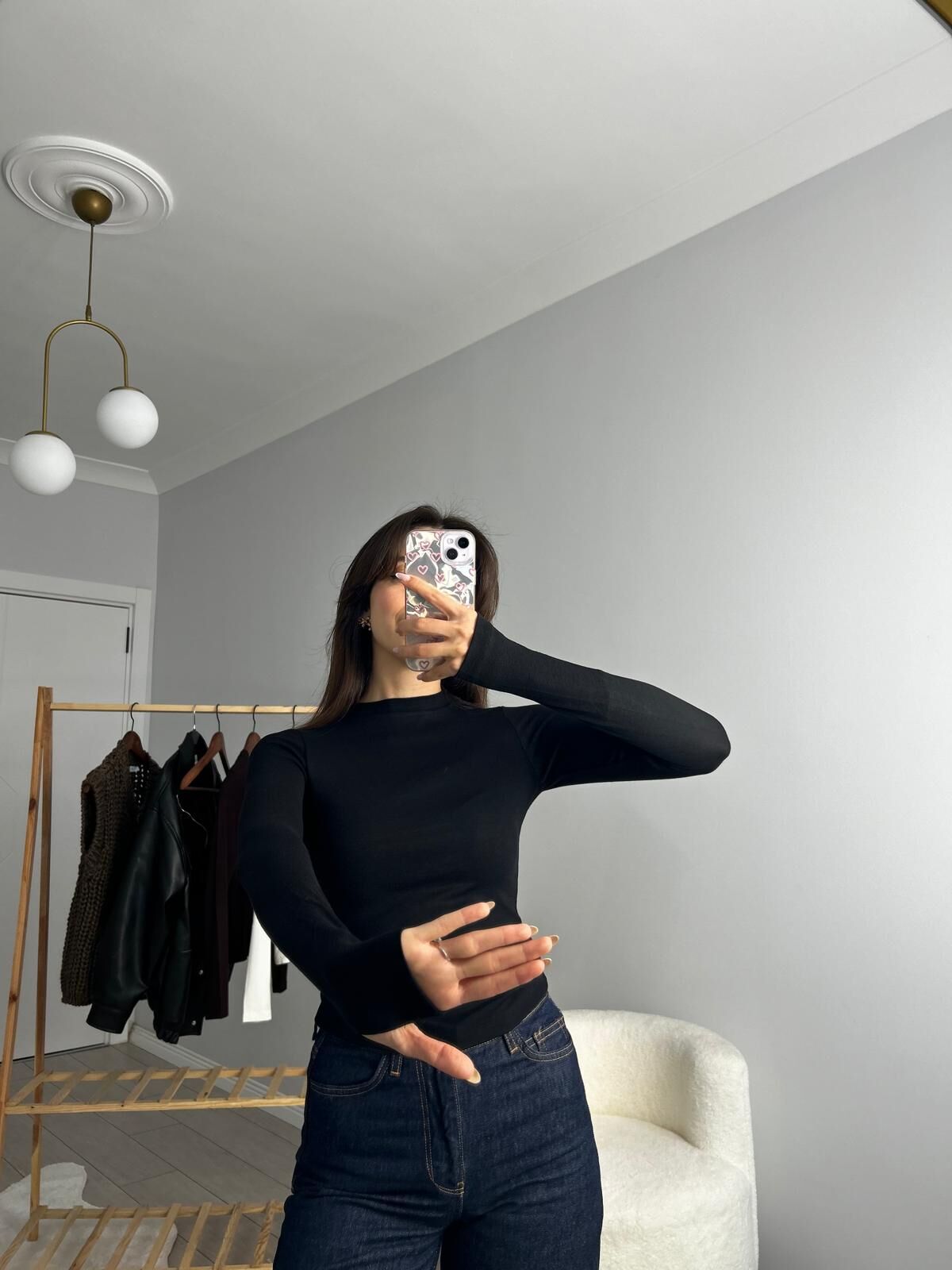 OYS MODAL BLUZ SİYAH