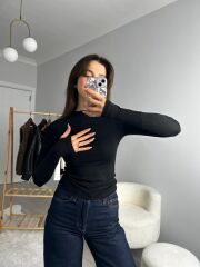 OYS MODAL BLUZ SİYAH