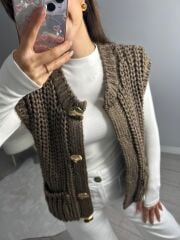 ZR GOLD DÜĞMELİ VİRAL YELEK