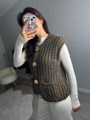 ZR GOLD DÜĞMELİ VİRAL YELEK