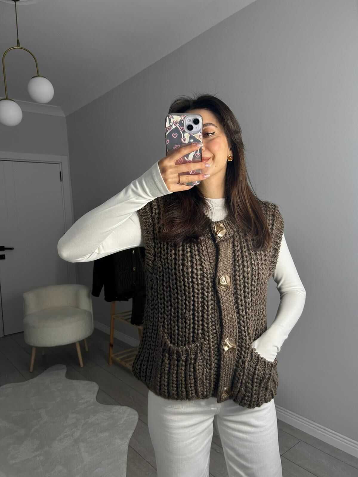 ZR GOLD DÜĞMELİ VİRAL YELEK