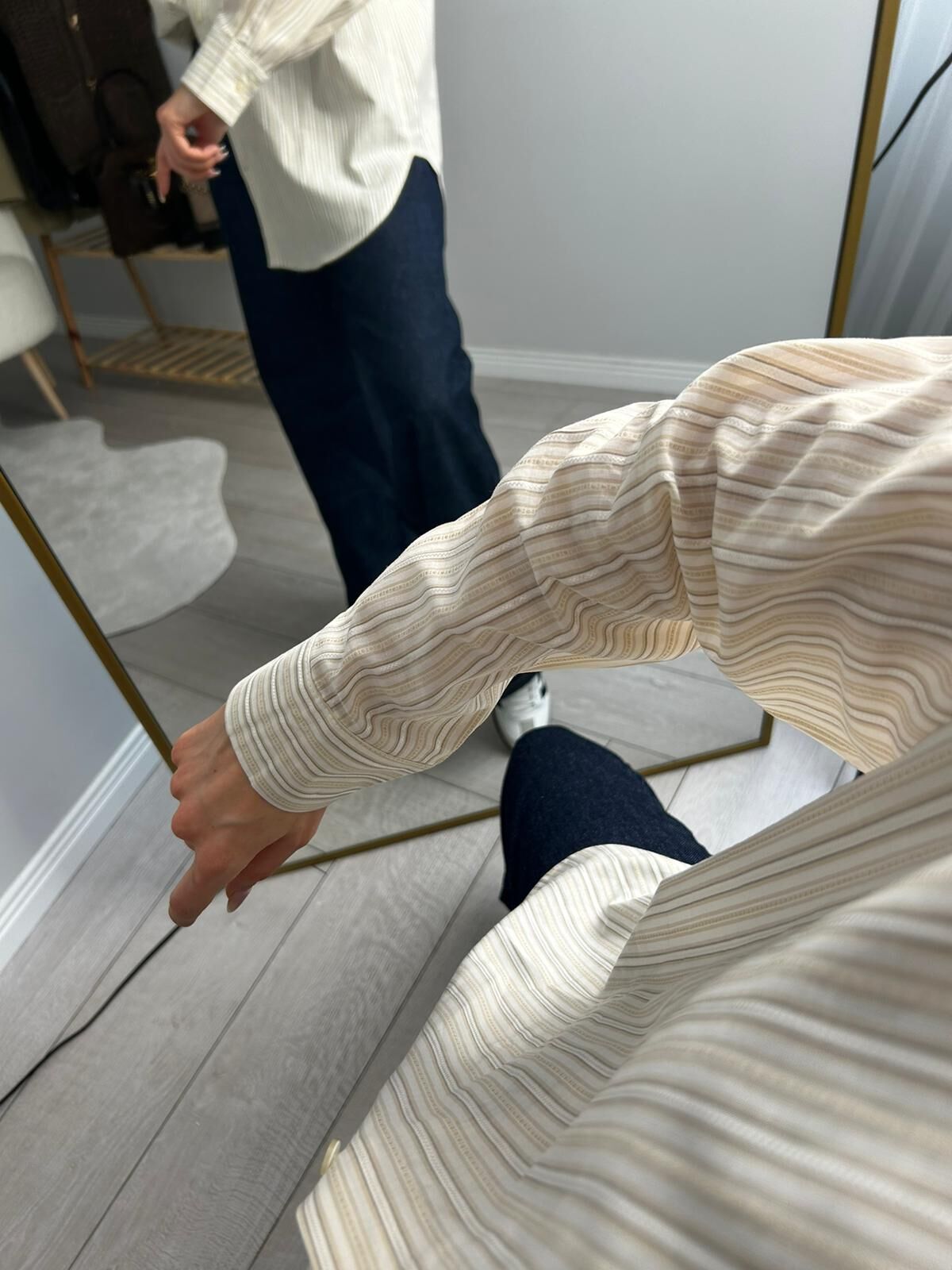 SARI ÇİZGİLİ GÖMLEK