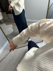 SARI ÇİZGİLİ GÖMLEK