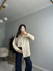 SARI ÇİZGİLİ GÖMLEK