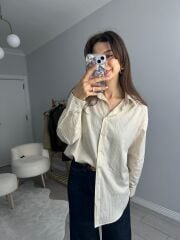 SARI ÇİZGİLİ GÖMLEK