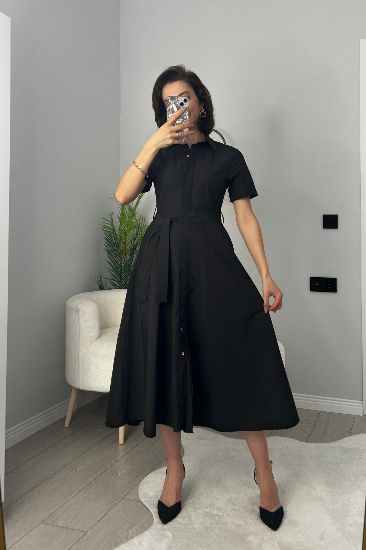 ORJ MARKA MİDİ ELBİSE